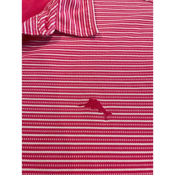 Tommy Bahama Island Zone Polo 3XLT Pink Stripe Cotton Blend - Picture 6 of 7